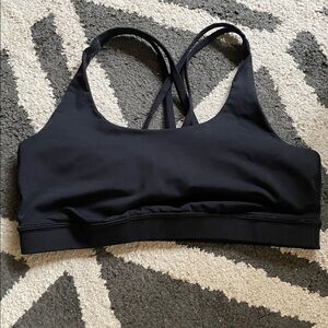 Lululemon Energy Black Sports Bra 10